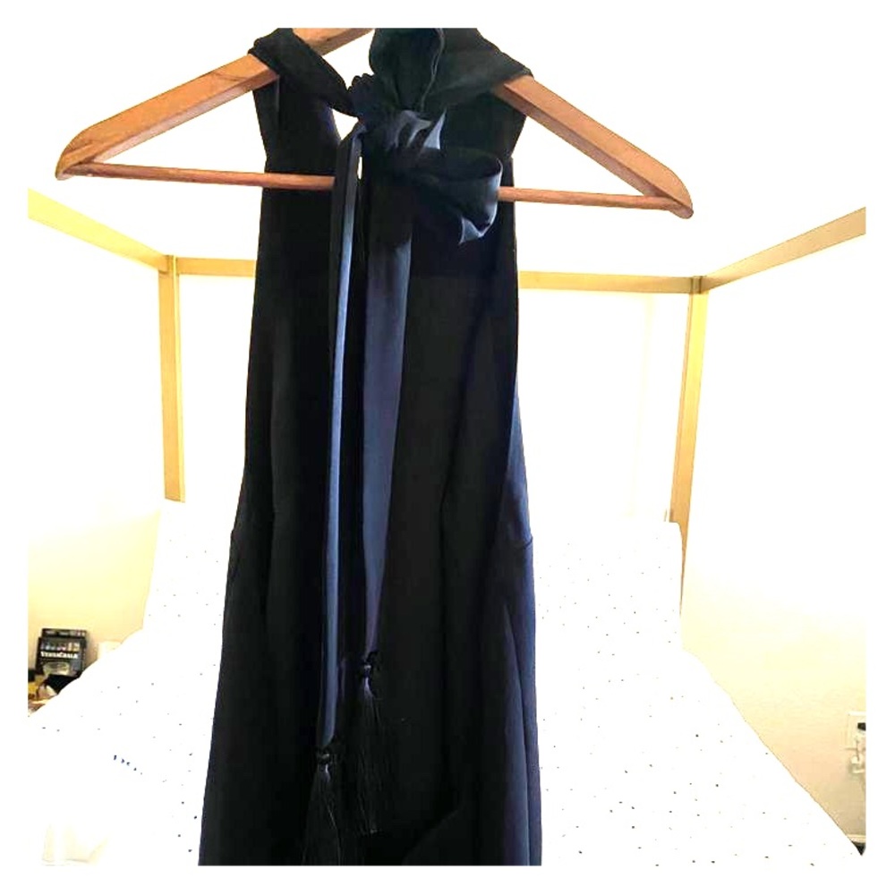 Cinq a Sept Halter Open-back Cocktail Dress